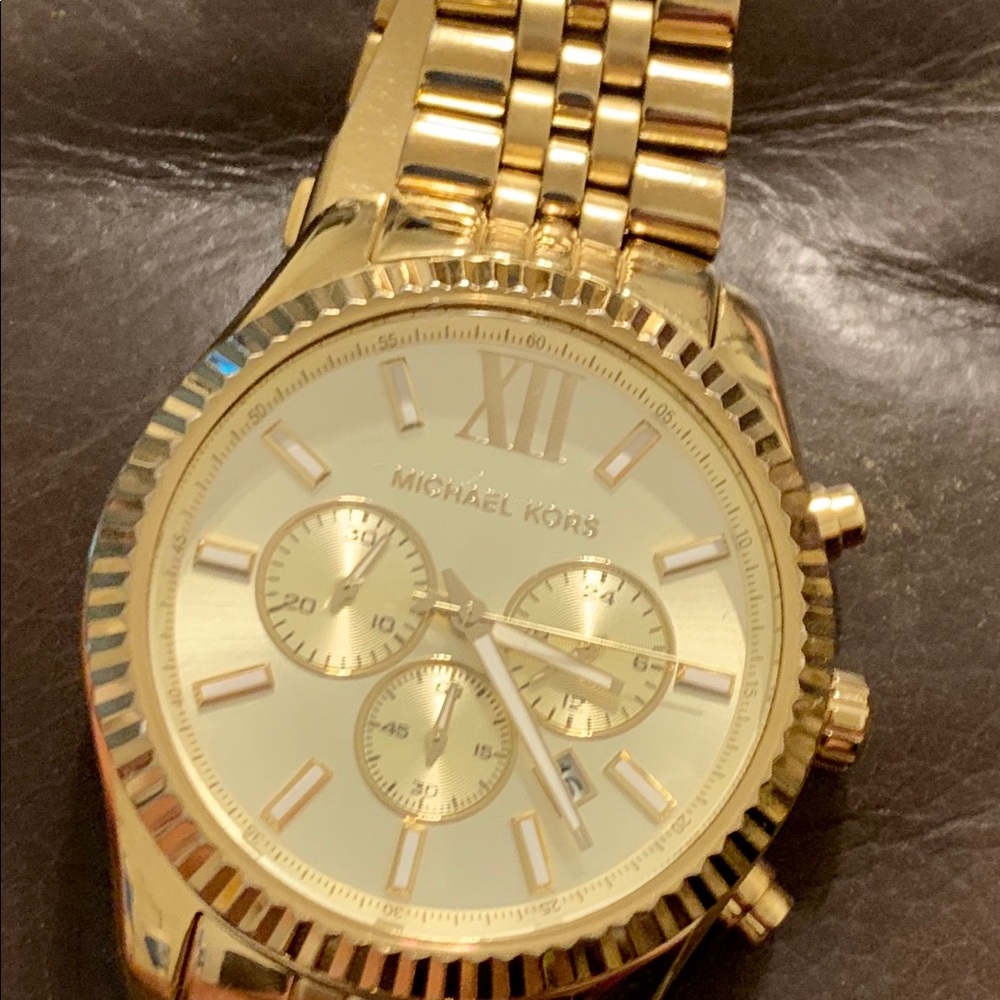 Michael Kors Men's Chronograph Lexington Gold-Tone